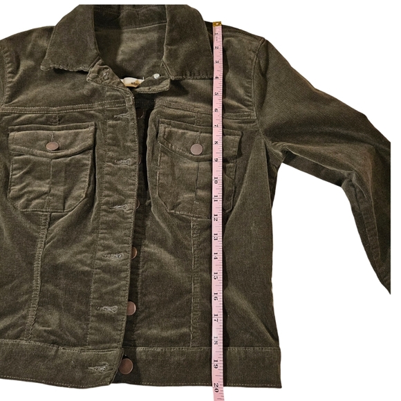 Edyson Dark Green Courdaroy Jacket, XS - Picture 9 of 11